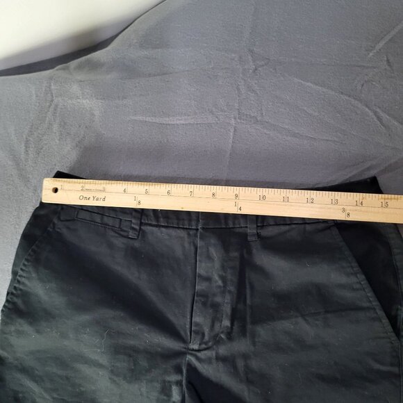 a new day Womens SZ 4 Stretch Black Flat Front Chino Shorts Target - Picture 3 of 8